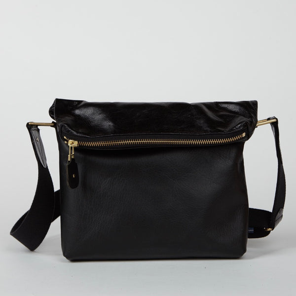 NATALYA distressed leather <br/> Black