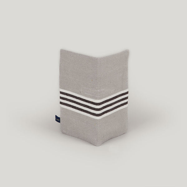 Travel Wallet Deckchair Stripe - black & grey