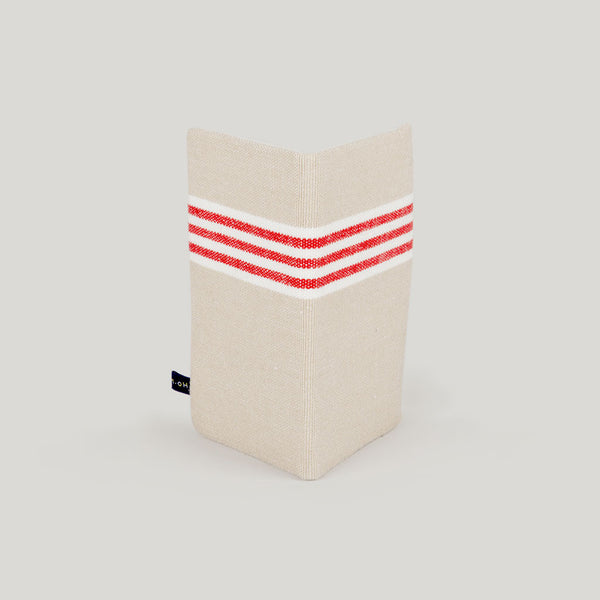 Travel Wallet Deckchair Stripe - red & biscuit