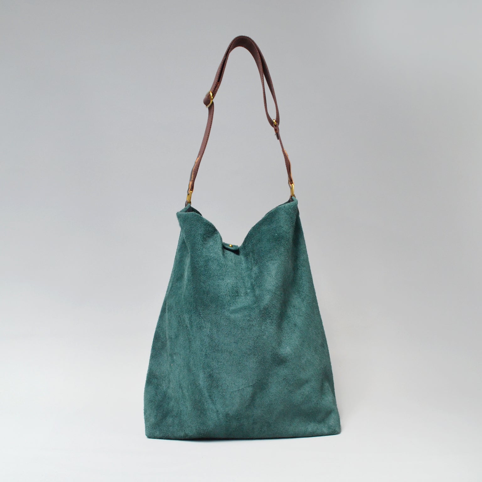 NOVA <br/> Suede Tote Bag <br> Forest Green