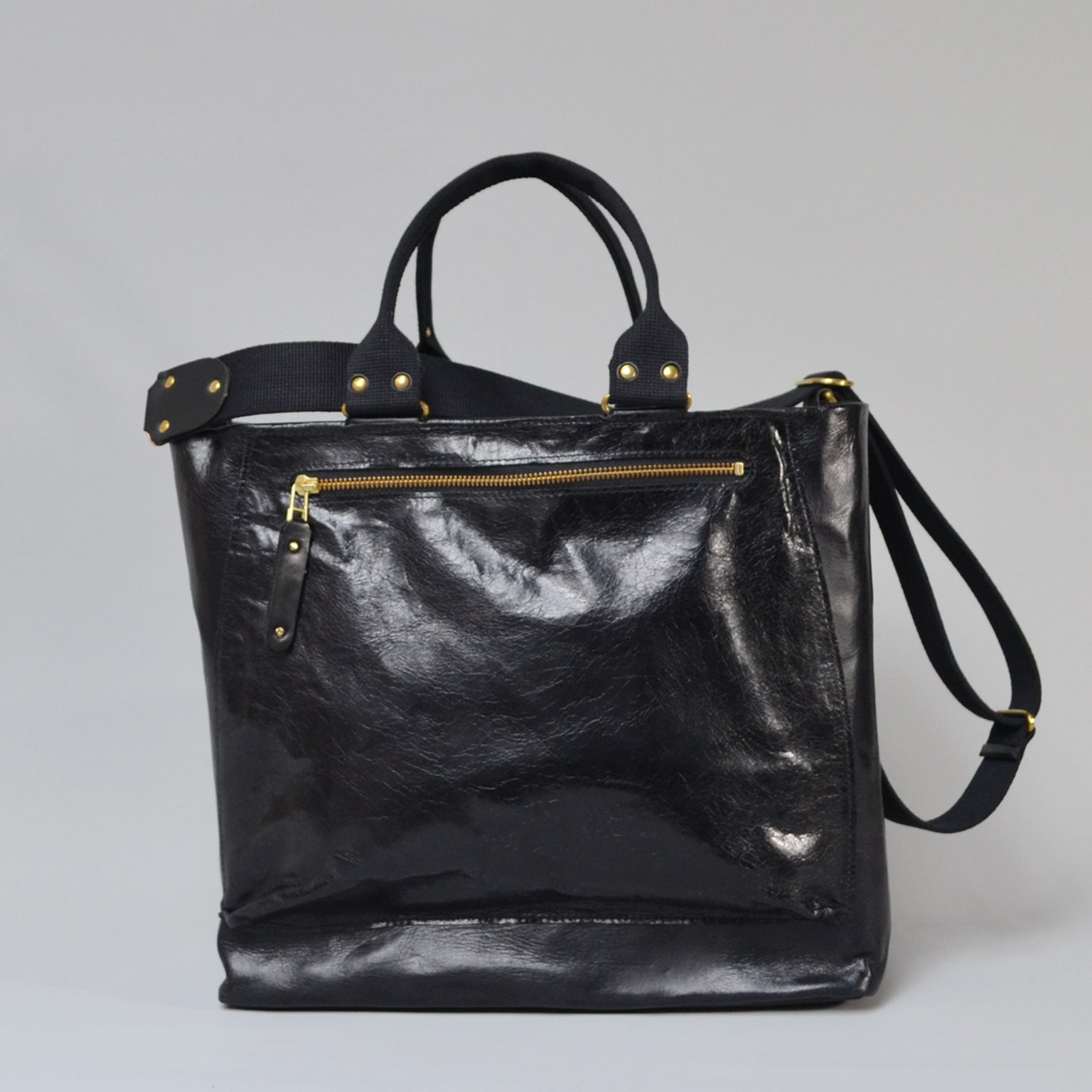 SOFIA <br/> Distressed Leather Shoulder Bag <br/> Black