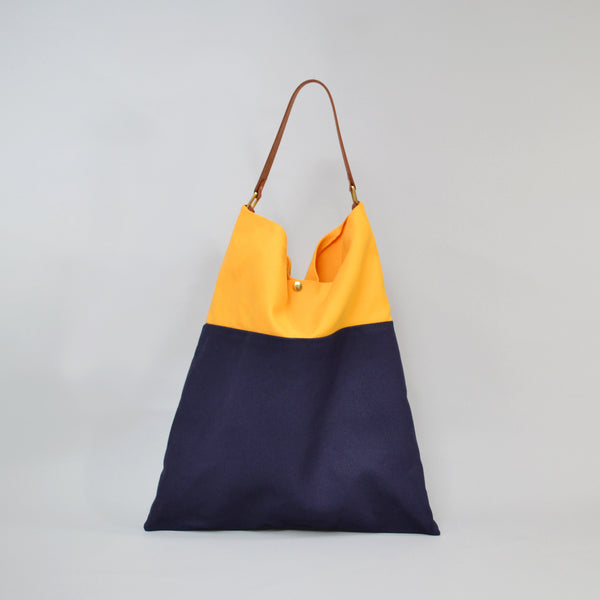 TESS <br/> Tote Bag <br> Yellow & Navy