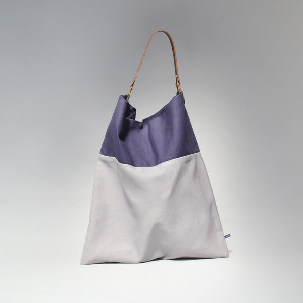 TESS <br/> Tote Bag<br> Navy & Grey