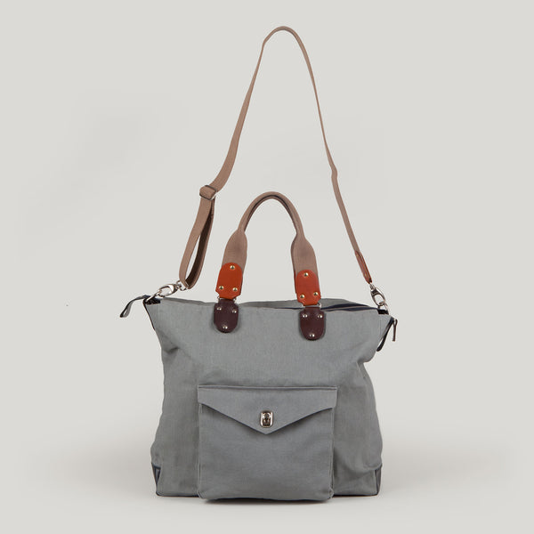 FRANCIS <br/> Canvas Shoulder Bag <br/> Grey