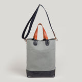 PHOEBE <br/> Canvas/Leather Tote Bag <br/> Grey