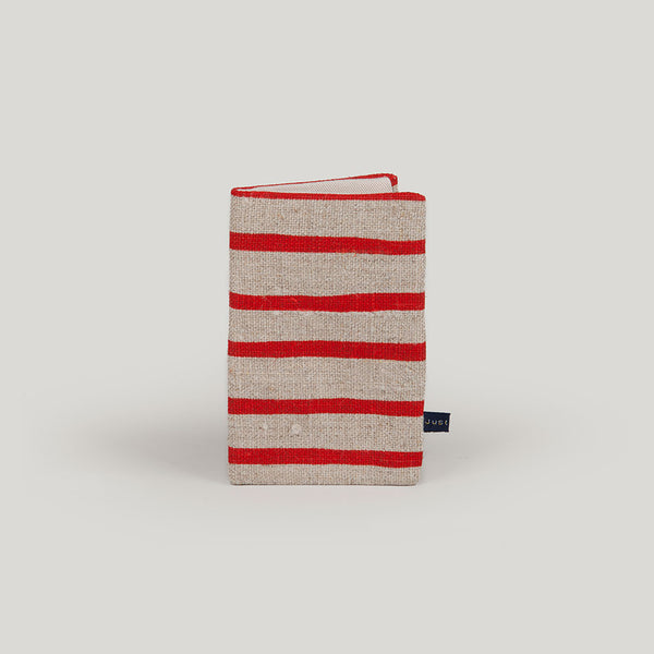 Travel Wallet Artisan Stripe - red & linen