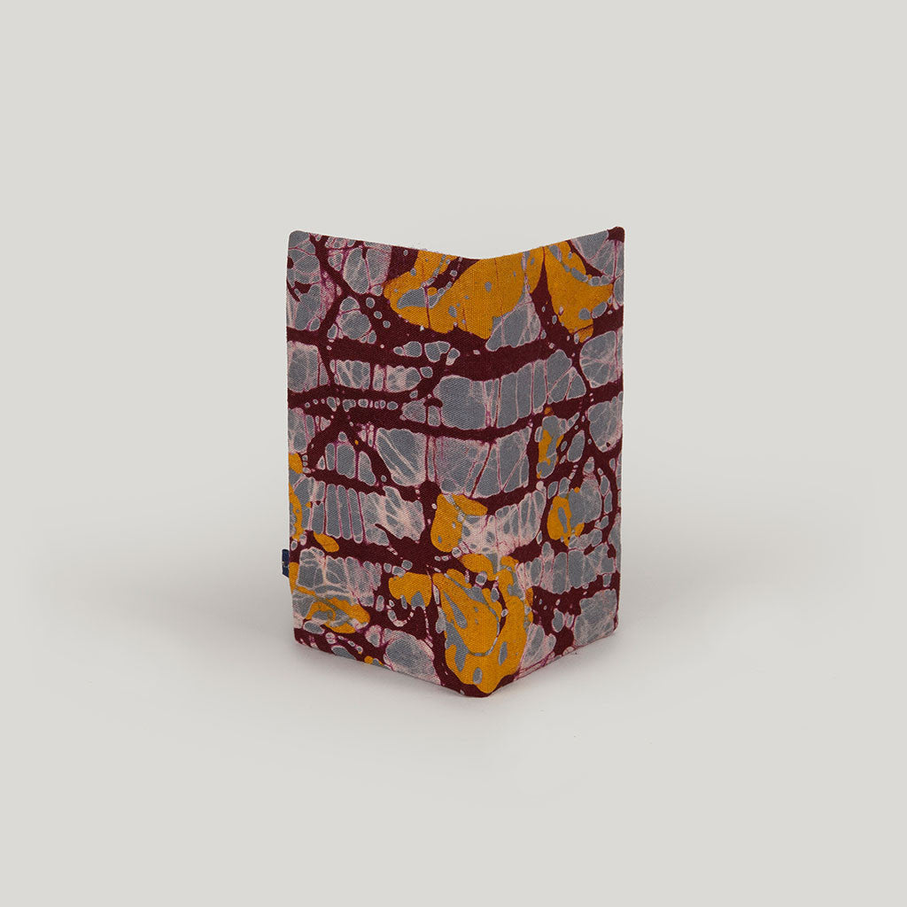 Marbled Batik <br/> Grey, Beetroot & Mustard